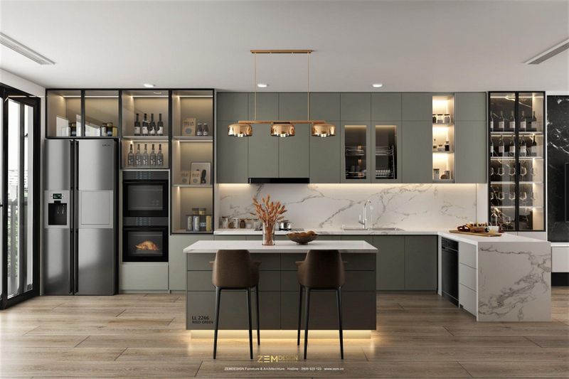 Tủ Bếp Bền Đẹp 1 Tủ bếp chữ L