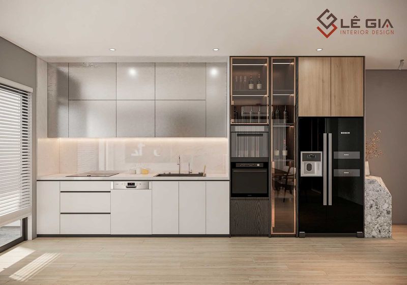 Tủ bếp đảo cao cấp