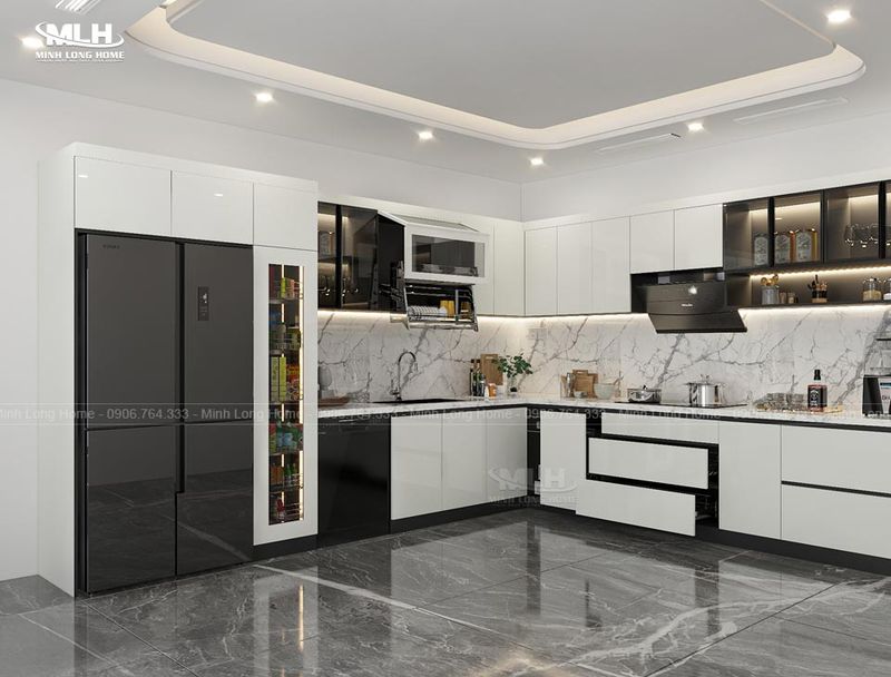 Phong cách thiết kế phòng bếp hiện đại