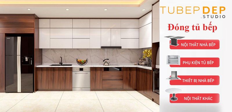 Hình ảnh đóng tủ bếp đẹp