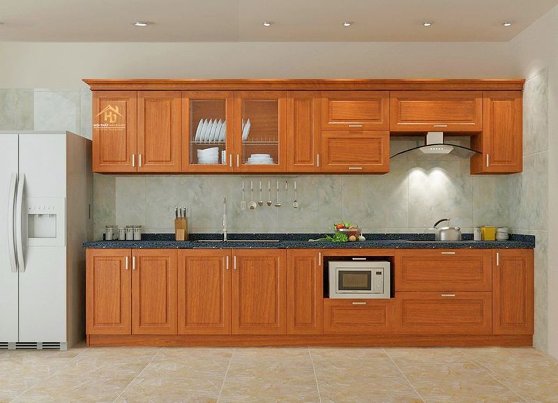 Thiết kế tủ bếp hiện đại, tối giản