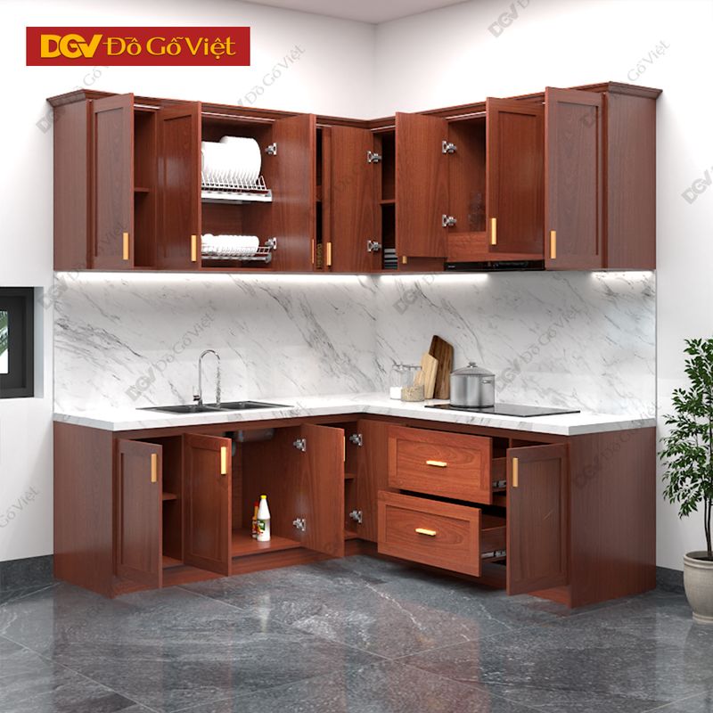 Tủ bếp kết hợp đảo bếp