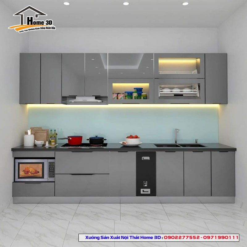 Nội Thất Tủ Bếp Gỗ 2 Tủ bếp gỗ ăn cường
