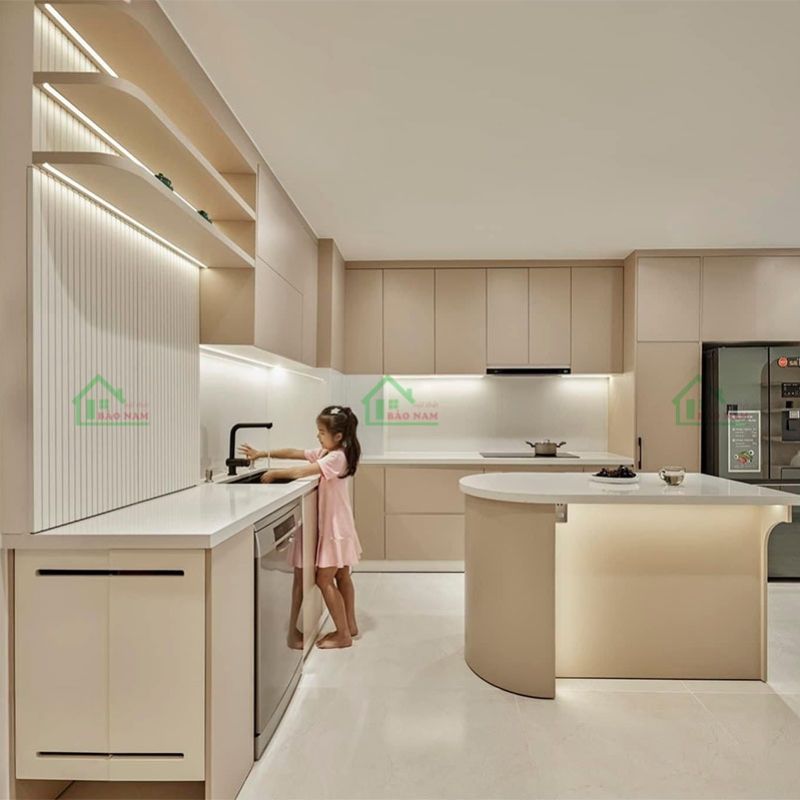 Tủ Bếp MDF Lõi Xanh An Cường