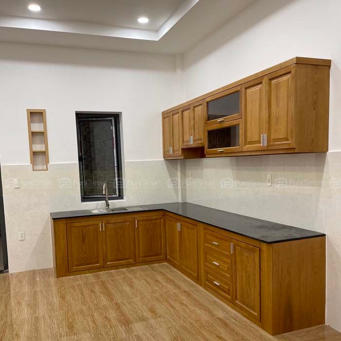 Tủ bếp gỗ tân cổ điển