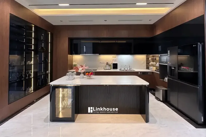Tủ bếp hợp kim nhập khẩu biệt thự Hải Phòng
