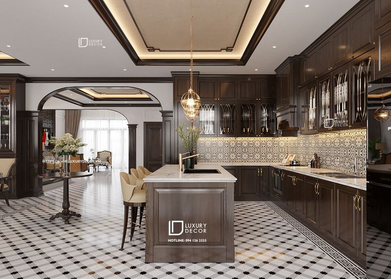 Thiết kế tủ bếp chữ L